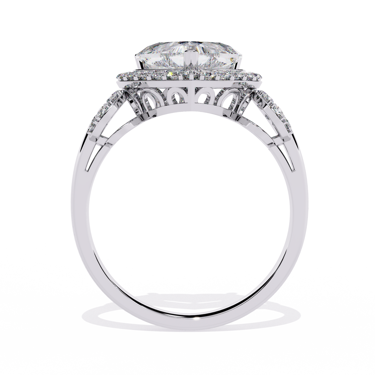 Radiant Heart: 1.88ct Diamond Ring With 14k Gold