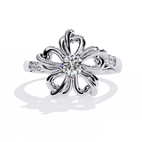 Dazzling 0.28ct Diamond Flower Ring in 14k Gold