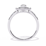 Valentine's Delight: 0.24ct Diamond Heart Ring in 14k Gold