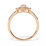Valentine's Delight: 0.24ct Diamond Heart Ring in 14k Gold