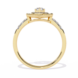 Valentine's Delight: 0.24ct Diamond Heart Ring in 14k Gold