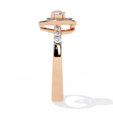 Valentine's Delight: 0.24ct Diamond Heart Ring in 14k Gold