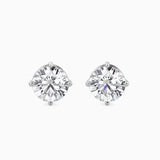 Round Diamond Studs – 1 CT Pair (50-50 Pointer),14K Gold