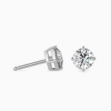 Round Diamond Studs – 1 CT Pair (50-50 Pointer),14K Gold