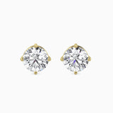 Round Diamond Studs – 1 CT Pair (50-50 Pointer),14K Gold