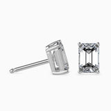 1CT Emerald Pair  Lab Grown Diamond Stud Earrings (0.50 CT Each)  - IGI Certified 14K Gold Earrings