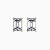 1CT Emerald Pair  Lab Grown Diamond Stud Earrings (0.50 CT Each)  - IGI Certified 14K Gold Earrings