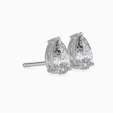 1CT Pear Diamond Stud Earrings (0.50CT Each) in 14K Gold – Elegant & IGI Certified