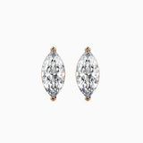 1 Carat Marquise Diamond Stud Earrings (0.50 Ct Each) in 14K Gold | Lab Grown Diamond Earrings