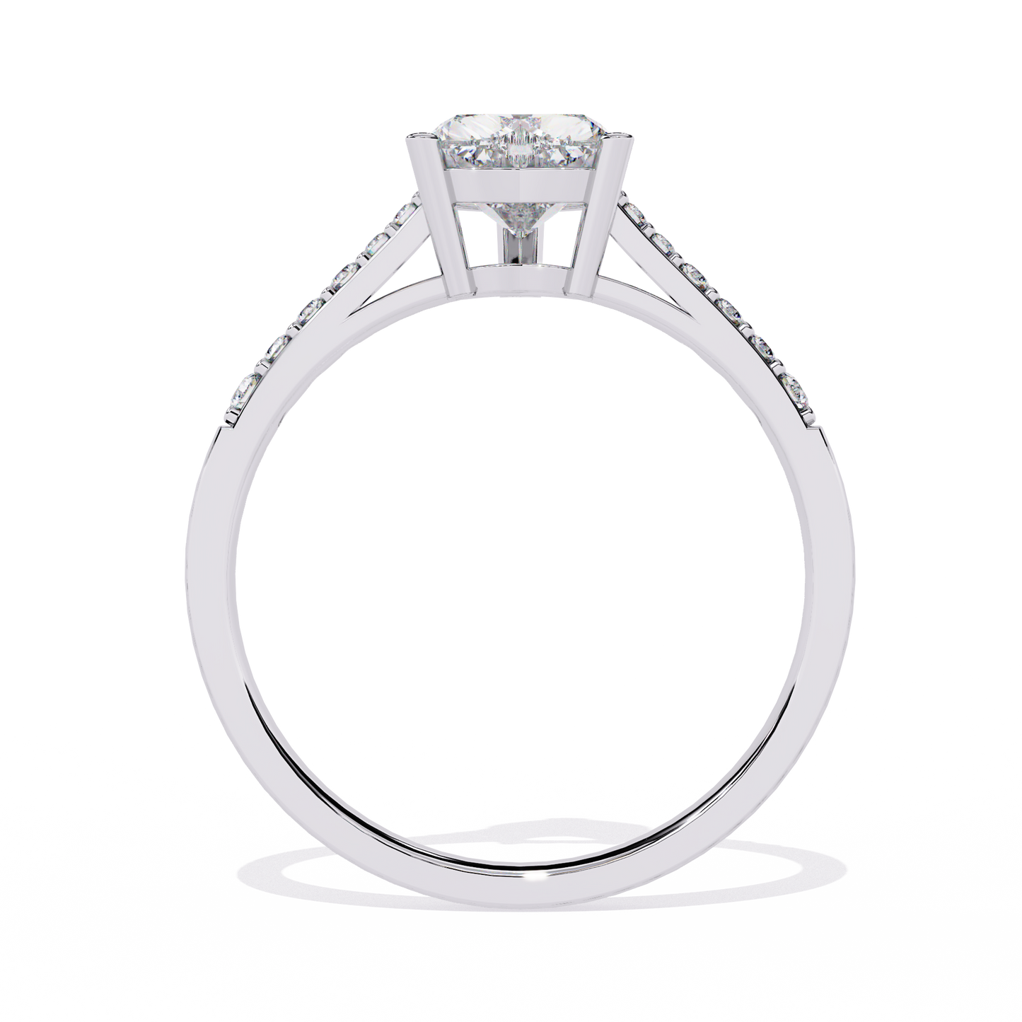 Dazzling 0.67ct Diamond Heart Ring in 14k Gold
