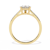 Dazzling 0.67ct Diamond Heart Ring in 14k Gold