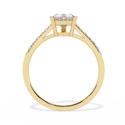 Dazzling 0.67ct Diamond Heart Ring in 14k Gold