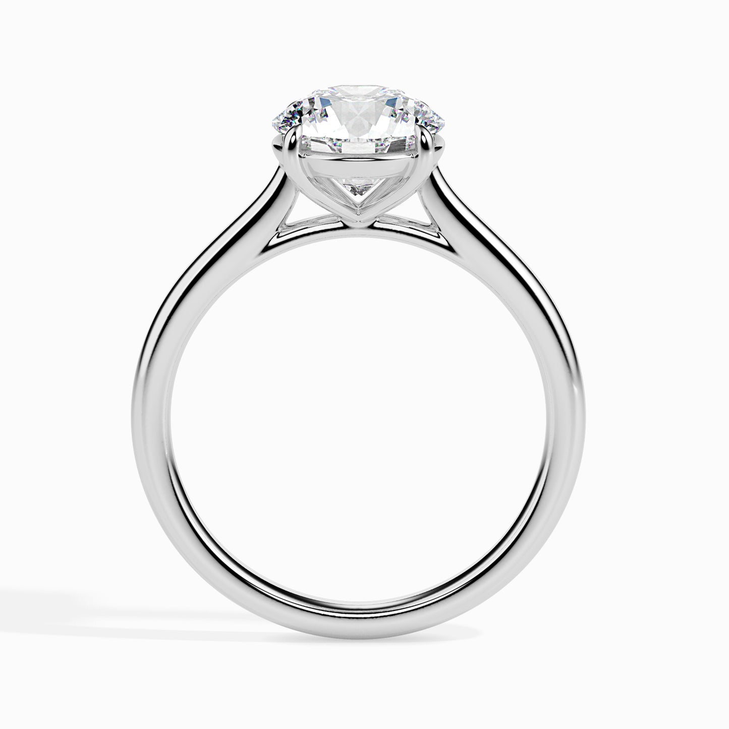1.03 CT Lab Grown Round Brilliant Diamond Solitaire Ring in 14K Rose Gold, IGI Certified