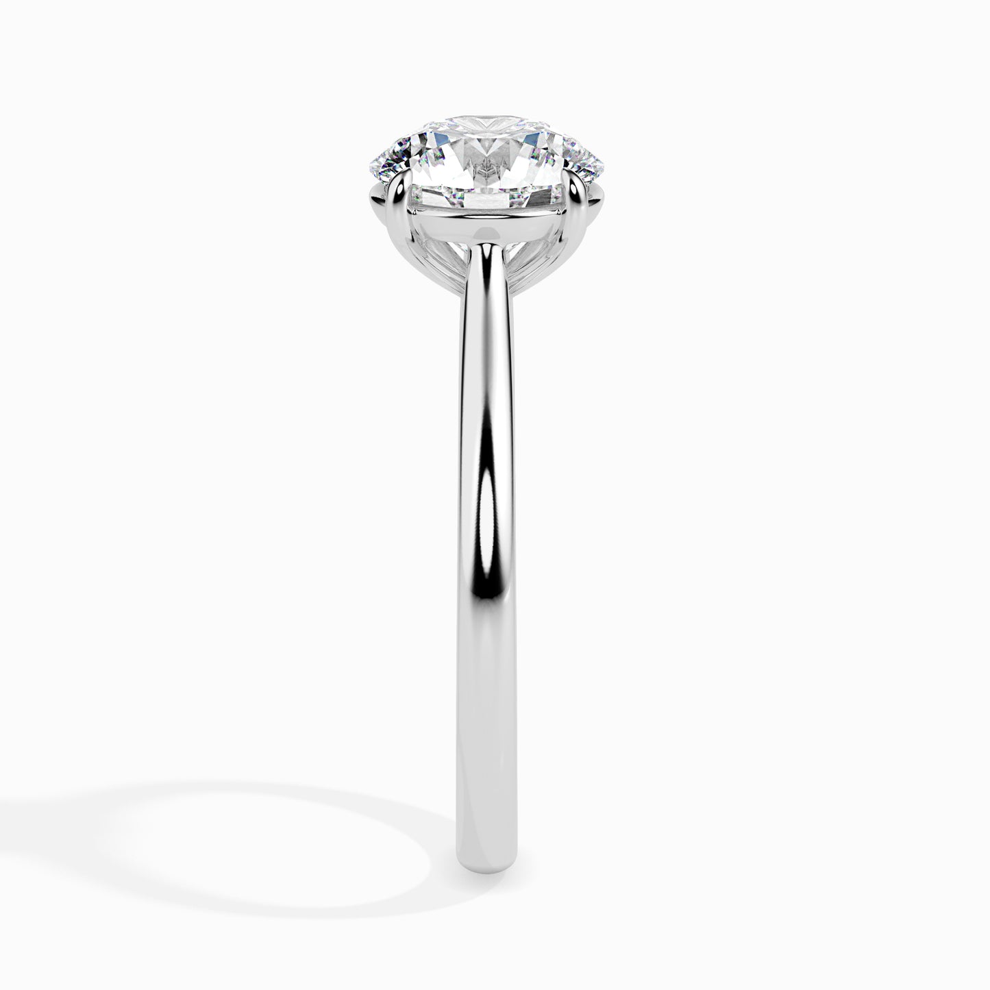 1.03 CT Lab Grown Round Brilliant Diamond Solitaire Ring in 14K Rose Gold, IGI Certified