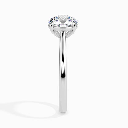 1.03 CT Lab Grown Round Brilliant Diamond Solitaire Ring in 14K Rose Gold, IGI Certified