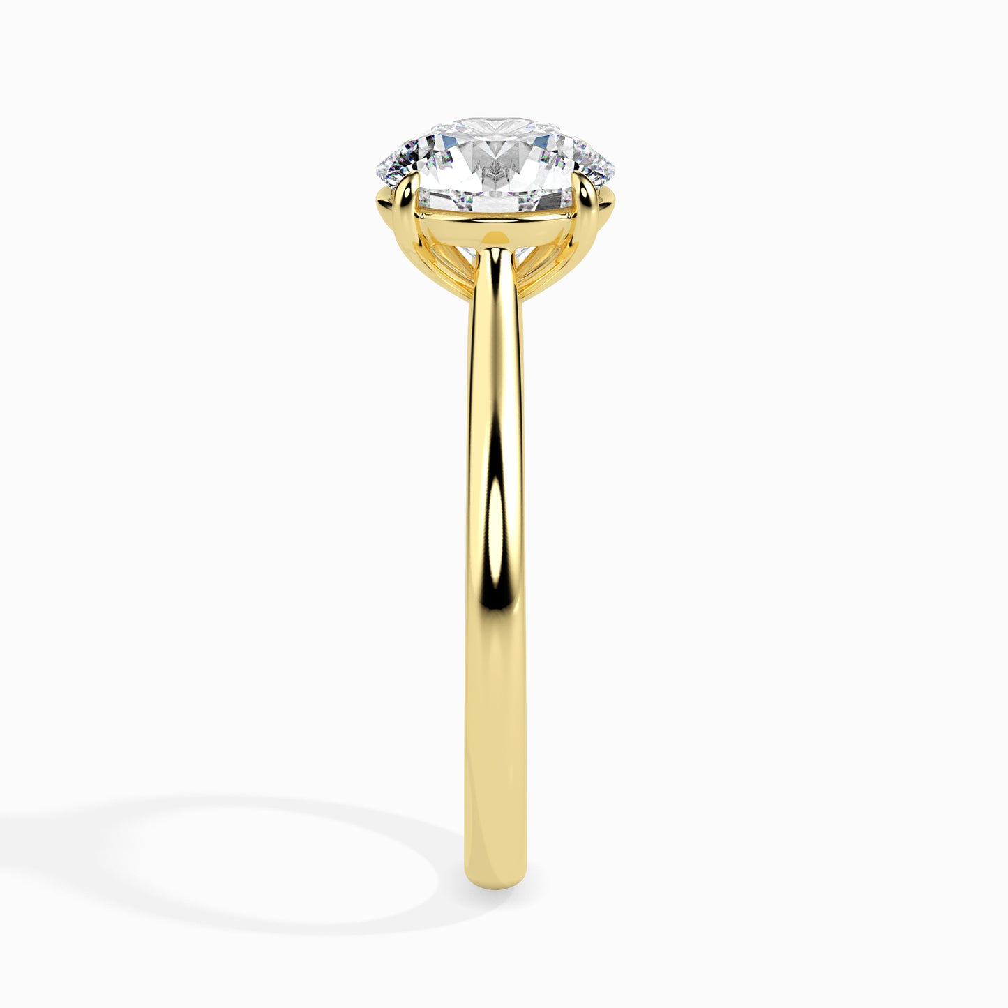 1.03 CT Lab Grown Round Brilliant Diamond Solitaire Ring in 14K Rose Gold, IGI Certified