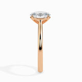 Lab Grown Diamond with 1.05 CT Center Solitaire,in 14K  Gold -  IGI Certified & Customizable