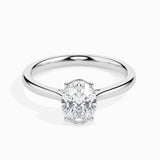 Lab Grown Diamond with 1.05 CT Center Solitaire,in 14K  Gold -  IGI Certified & Customizable