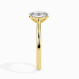 Lab Grown Diamond with 1.05 CT Center Solitaire,in 14K  Gold -  IGI Certified & Customizable