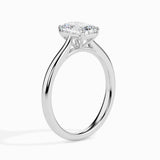 Lab Grown Diamond 1.02 CT Emerald Cut Solitaire Engagement Ring in 14K Gold, IGI Certified & Customizable