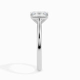 Lab Grown Diamond 1.02 CT Emerald Cut Solitaire Engagement Ring in 14K Gold, IGI Certified & Customizable