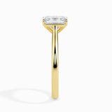 Lab Grown Diamond 1.02 CT Emerald Cut Solitaire Engagement Ring in 14K Gold, IGI Certified & Customizable