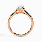 Lab Grown Diamond 1.03 CT Pear Cut Centre Solitaire Ring in 14K Gold, IGI Certified & Customizable