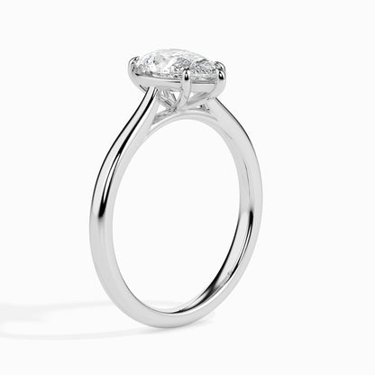 Teardrop Beauty: 1.03 ct Pear-Shaped Diamond, 3.42kt Gold Setting