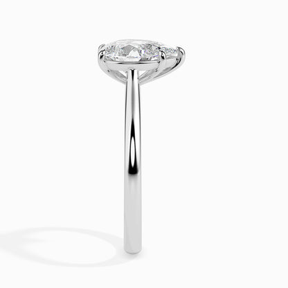 Teardrop Beauty: 1.03 ct Pear-Shaped Diamond, 3.42kt Gold Setting
