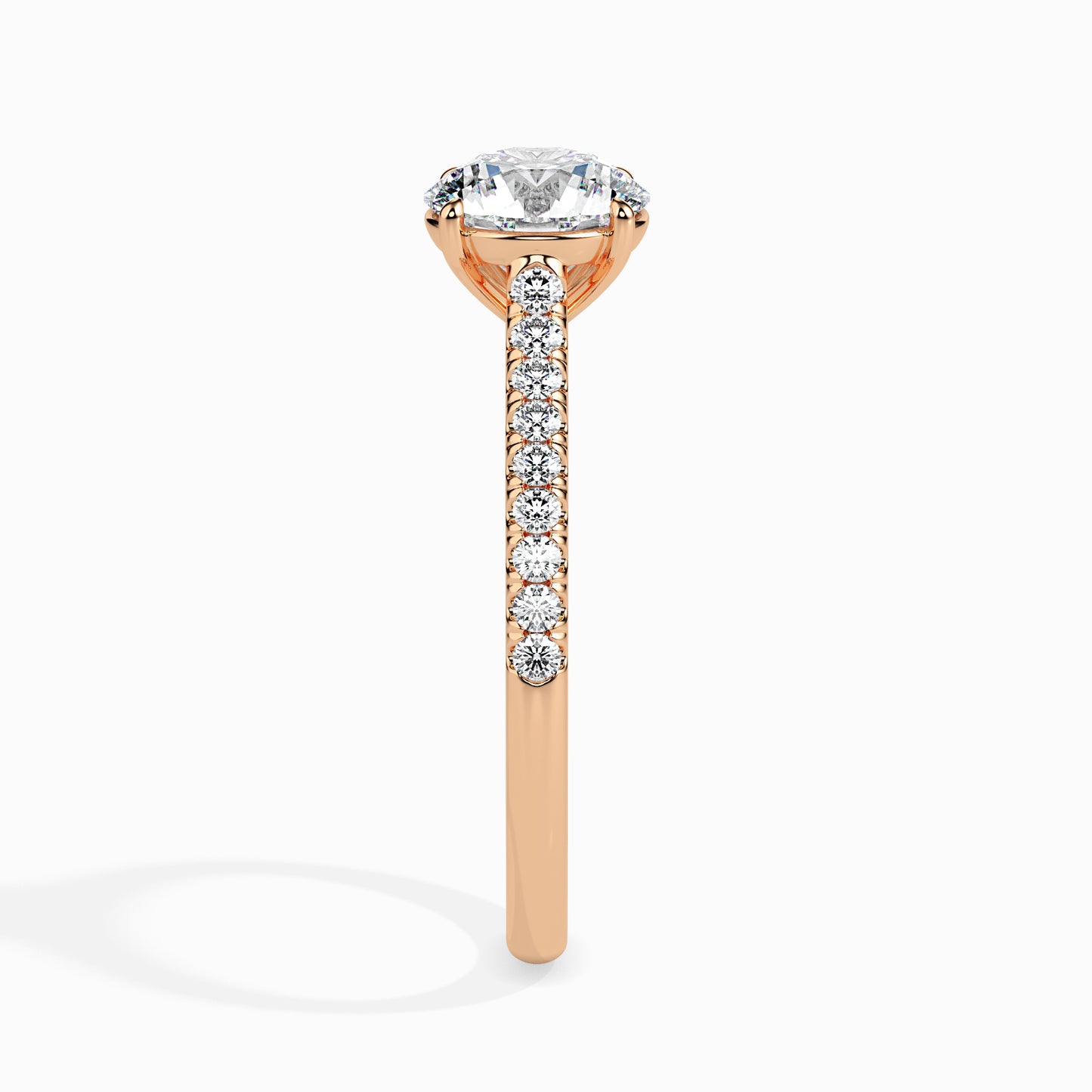 Warm Embrace: 1.33 ct Diamond Ring in Unique 2.82kt Gold