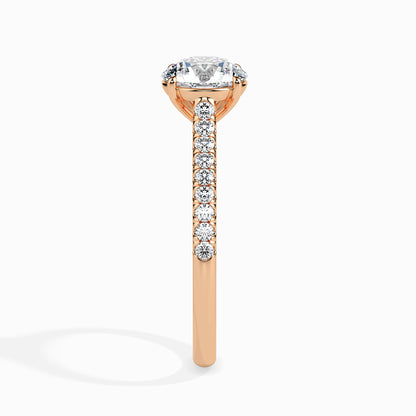 Warm Embrace: 1.33 ct Diamond Ring in Unique 2.82kt Gold