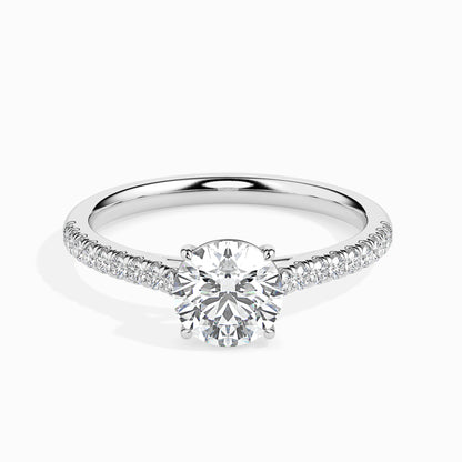Warm Embrace: 1.33 ct Diamond Ring in Unique 2.82kt Gold