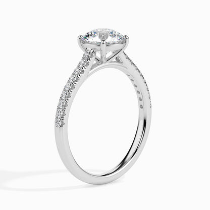 Warm Embrace: 1.33 ct Diamond Ring in Unique 2.82kt Gold