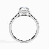 Lab Grown Diamond 1.00 CT Centre Solitaire with 0.33 CT Side Diamonds Ring in 14K Gold | IGI Certified & Customizable