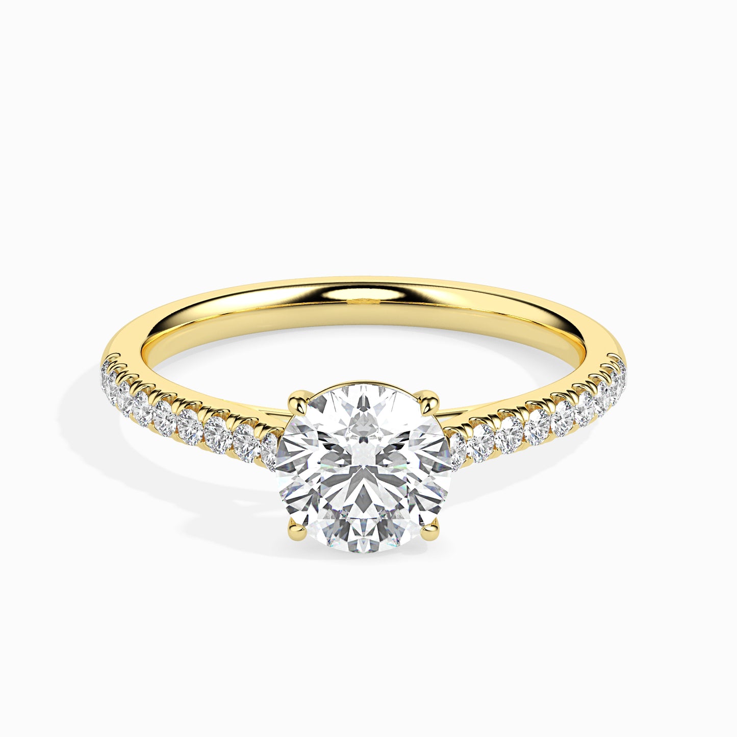 Warm Embrace: 1.33 ct Diamond Ring in Unique 2.82kt Gold
