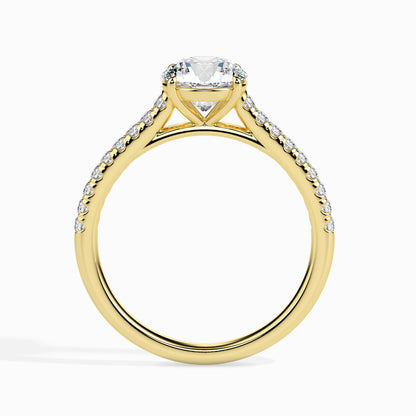 Warm Embrace: 1.33 ct Diamond Ring in Unique 2.82kt Gold