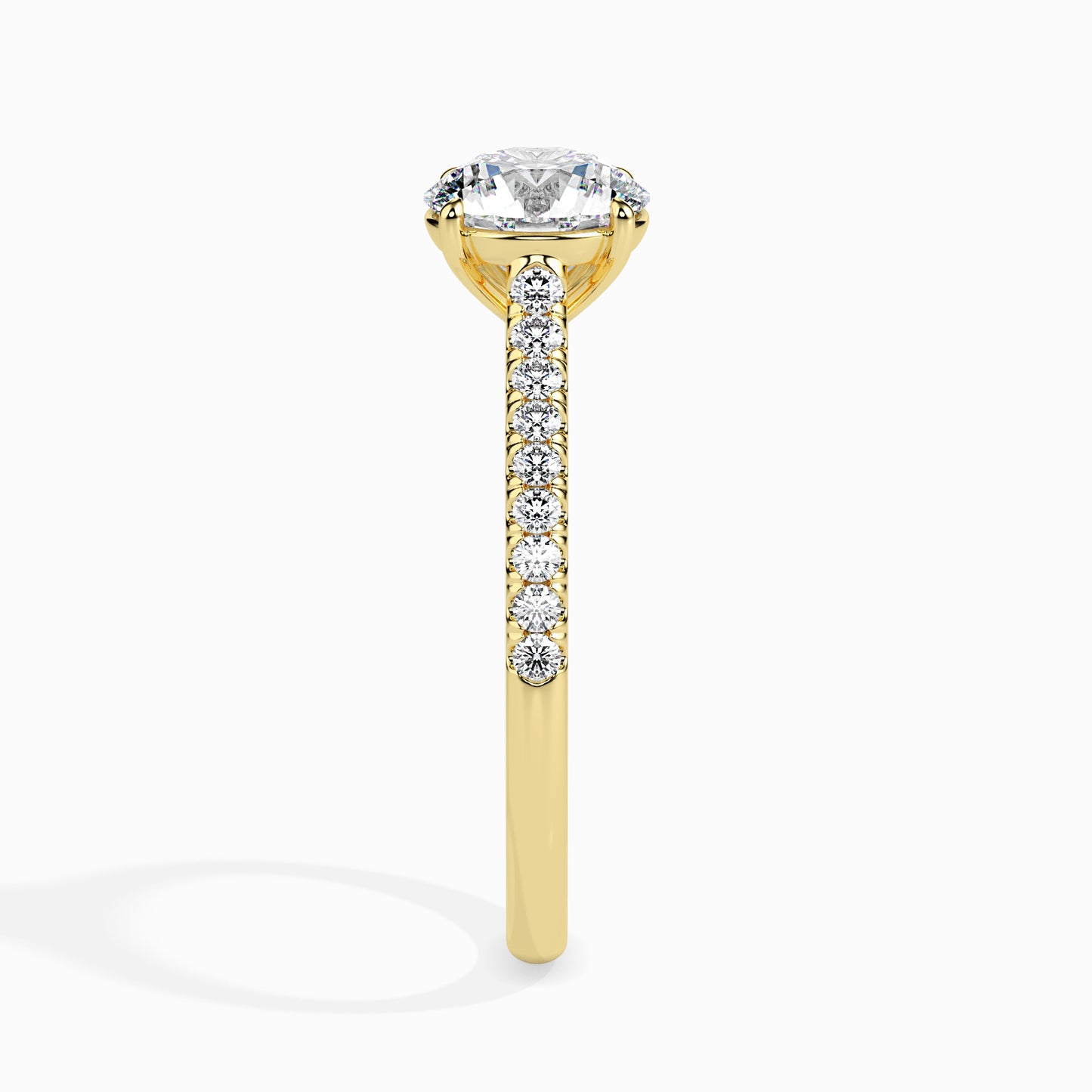 Warm Embrace: 1.33 ct Diamond Ring in Unique 2.82kt Gold