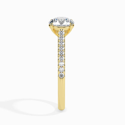 Warm Embrace: 1.33 ct Diamond Ring in Unique 2.82kt Gold
