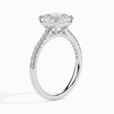 Lab Grown Diamond 1.00 CT Centre Solitaire with 0.22 CT Side Diamonds in 14K Gold | IGI Certified & Customizable