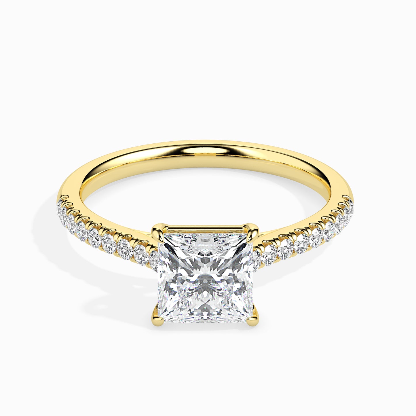 A Touch of Sparkle: 1.3 ct Diamond, Warm 2.95kt Gold Setting