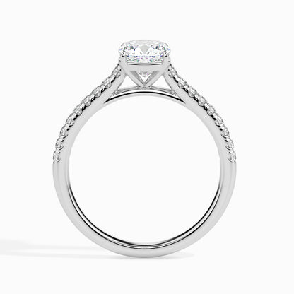 Golden Hues: 1.3 ct Diamond Ring with a 2.81kt Gold Glow