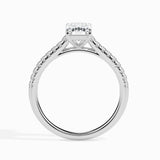 Lab Grown Diamond 1 CT Centre Solitaire Emerald Cut  with 0.22 CT Side Stones in 14K Gold – IGI Certified & Customizable Fine Jewelry