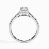 Lab Grown Diamond 1 CT Centre Solitaire Radiant Cut with 0.25 CT Side Stones in 14K Gold – IGI Certified & Customizable Fine Jewelry