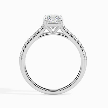 Radiant Cut: 1.28 ct Diamond Ring, 2.85kt Gold Band