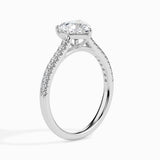 Lab Grown Diamond 1 CT Heart Cut Centre Solitaire Ring with 0.17 CT Side Stones in 14K Gold – IGI Certified & Customizable Fine Jewelry