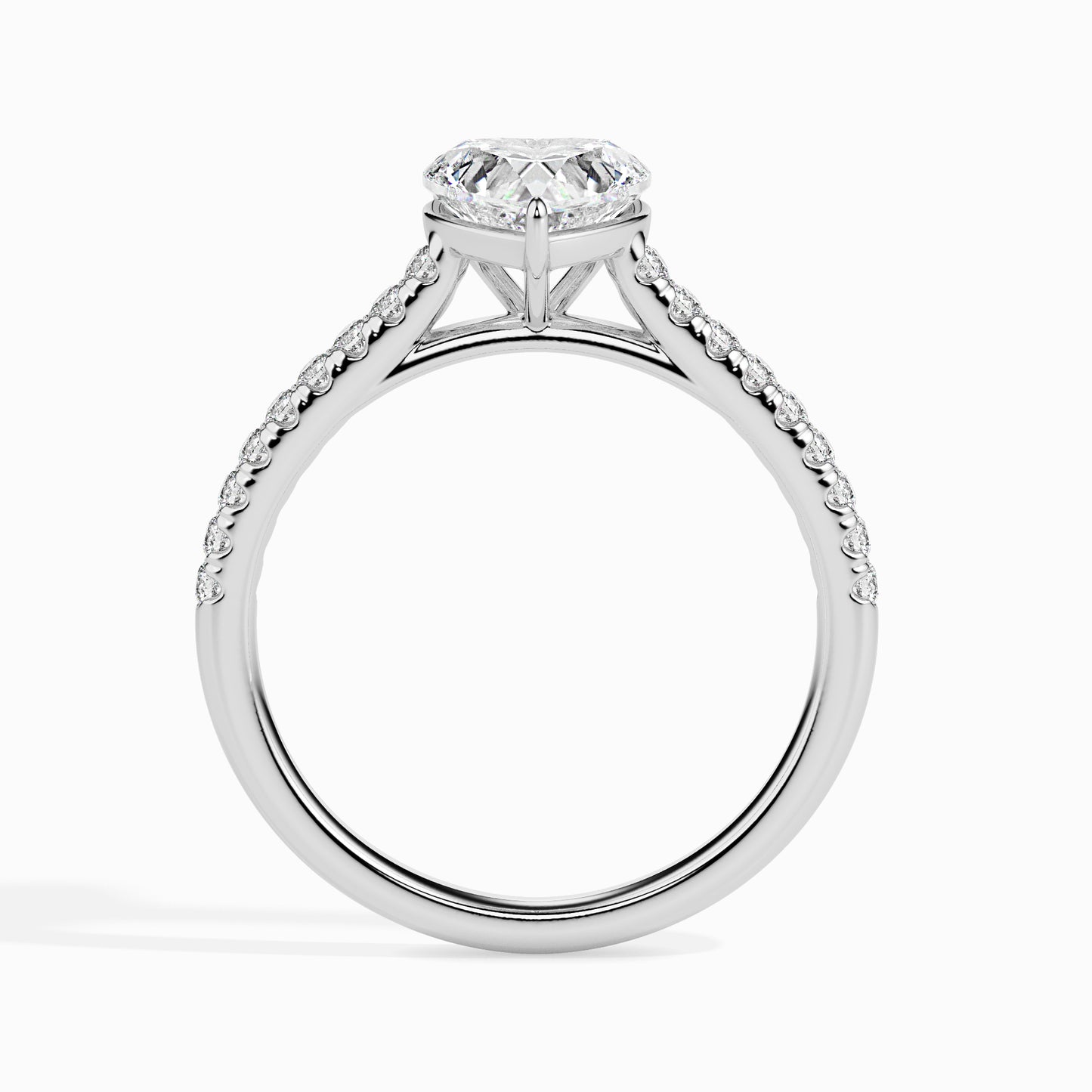 Sweetheart Sparkle: 1.39 ct Heart-Shaped Diamond Ring, 2.8kt Gold Band
