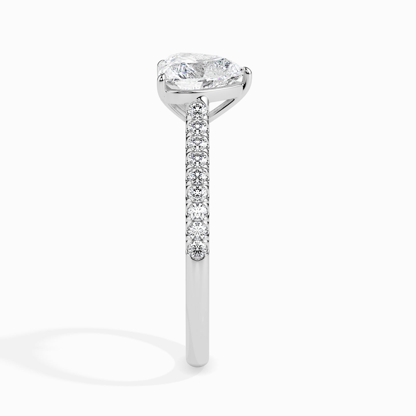 Sweetheart Sparkle: 1.39 ct Heart-Shaped Diamond Ring, 2.8kt Gold Band