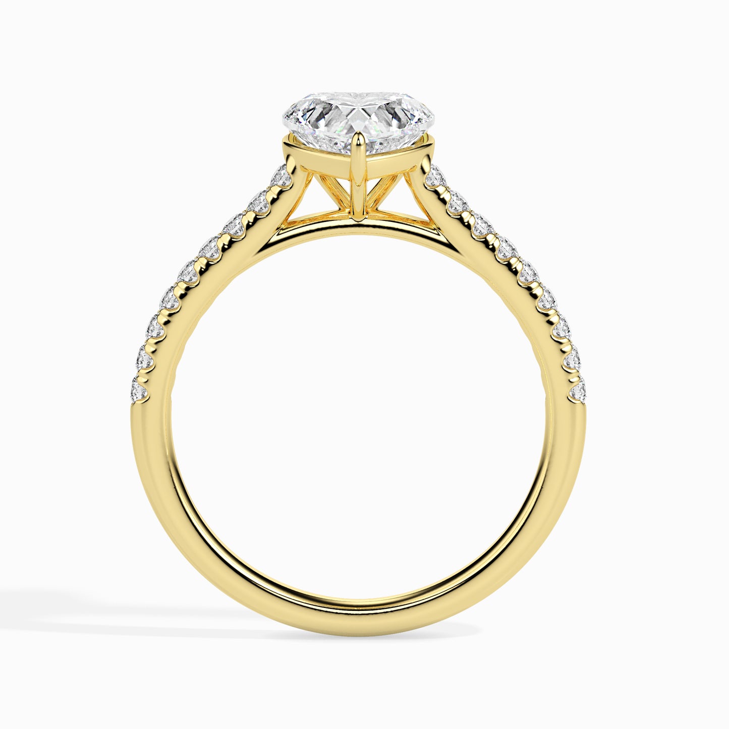Sweetheart Sparkle: 1.39 ct Heart-Shaped Diamond Ring, 2.8kt Gold Band
