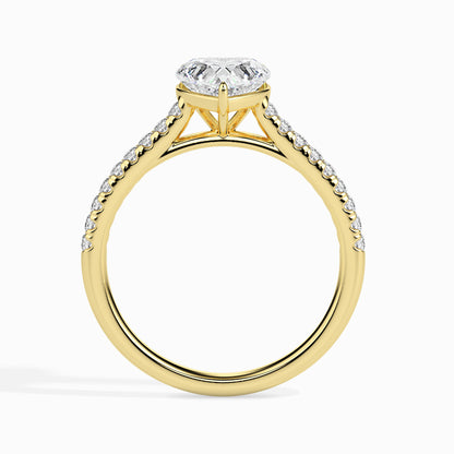 Sweetheart Sparkle: 1.39 ct Heart-Shaped Diamond Ring, 2.8kt Gold Band