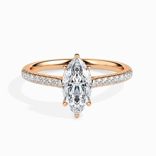 1ct Side Stone Marquise Ring